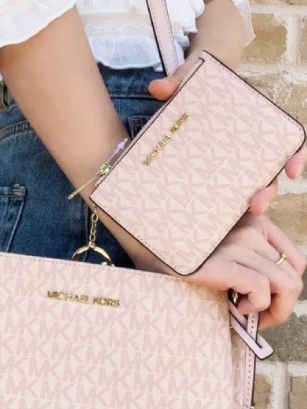 Michael Kors Ballet Pink Signature Card Case